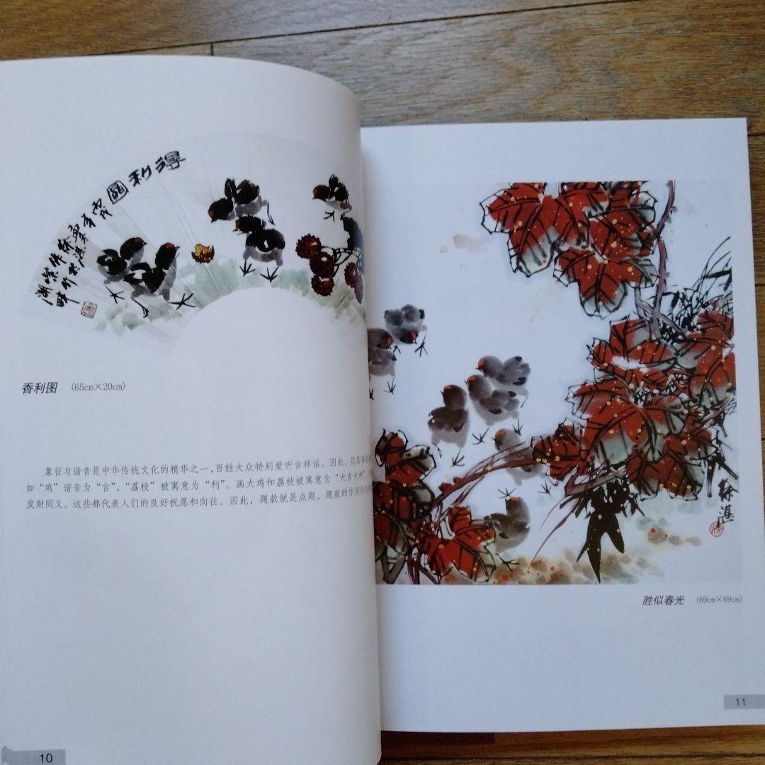中国水墨画花鳥画大型教科書㊤㊦冊人気画家徐湛著水墨画教室必備品美術教育の座右の書
