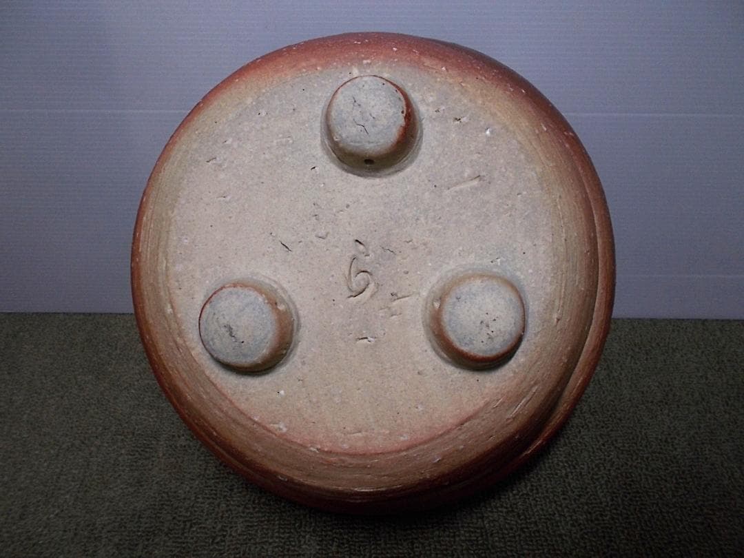 茶道具 四代高橋楽斎 信楽土風炉 茶釜 未使用五徳 織部敷板 底瓦 釜環 共箱