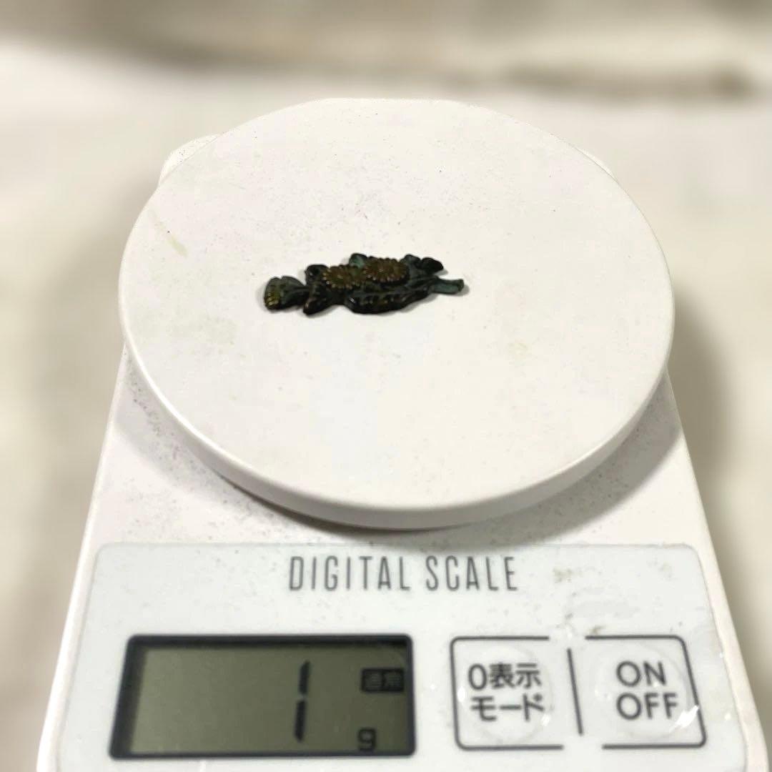 B-57 目貫　片目貫　3個セット　武具　刀装具　時代物　骨董品　美術品　工芸品