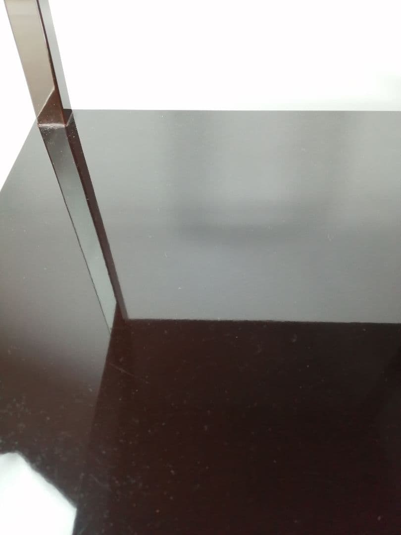 【茶道具】塗師長完作　直斎好み矢筈棚　武者小路千家　官休庵　茶棚　棚542