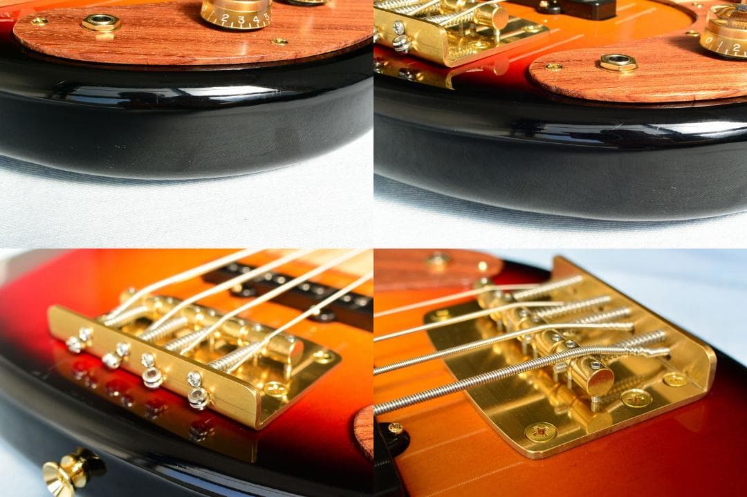 YAMAHA SB-600 特製パーツ多数 ブラスブリッジ＆ジョイントプレート等