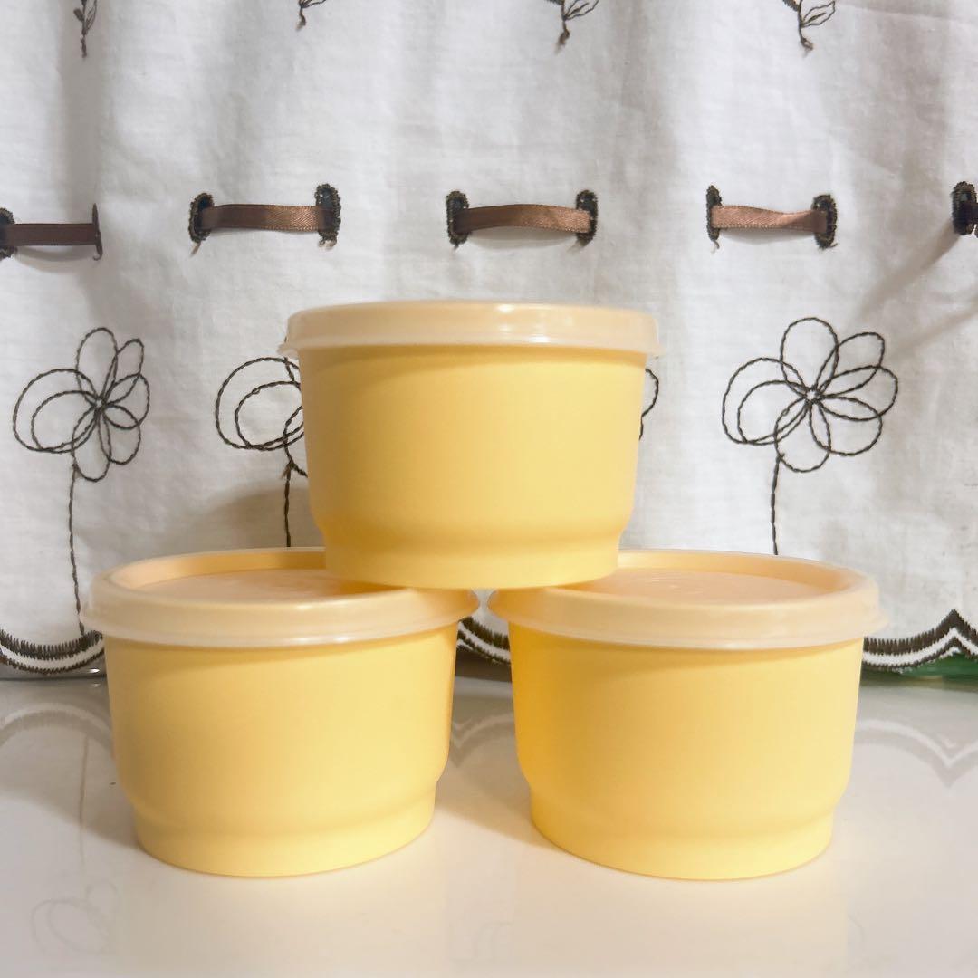 【Tupperware】ピクニックセット　イエロー（中古）