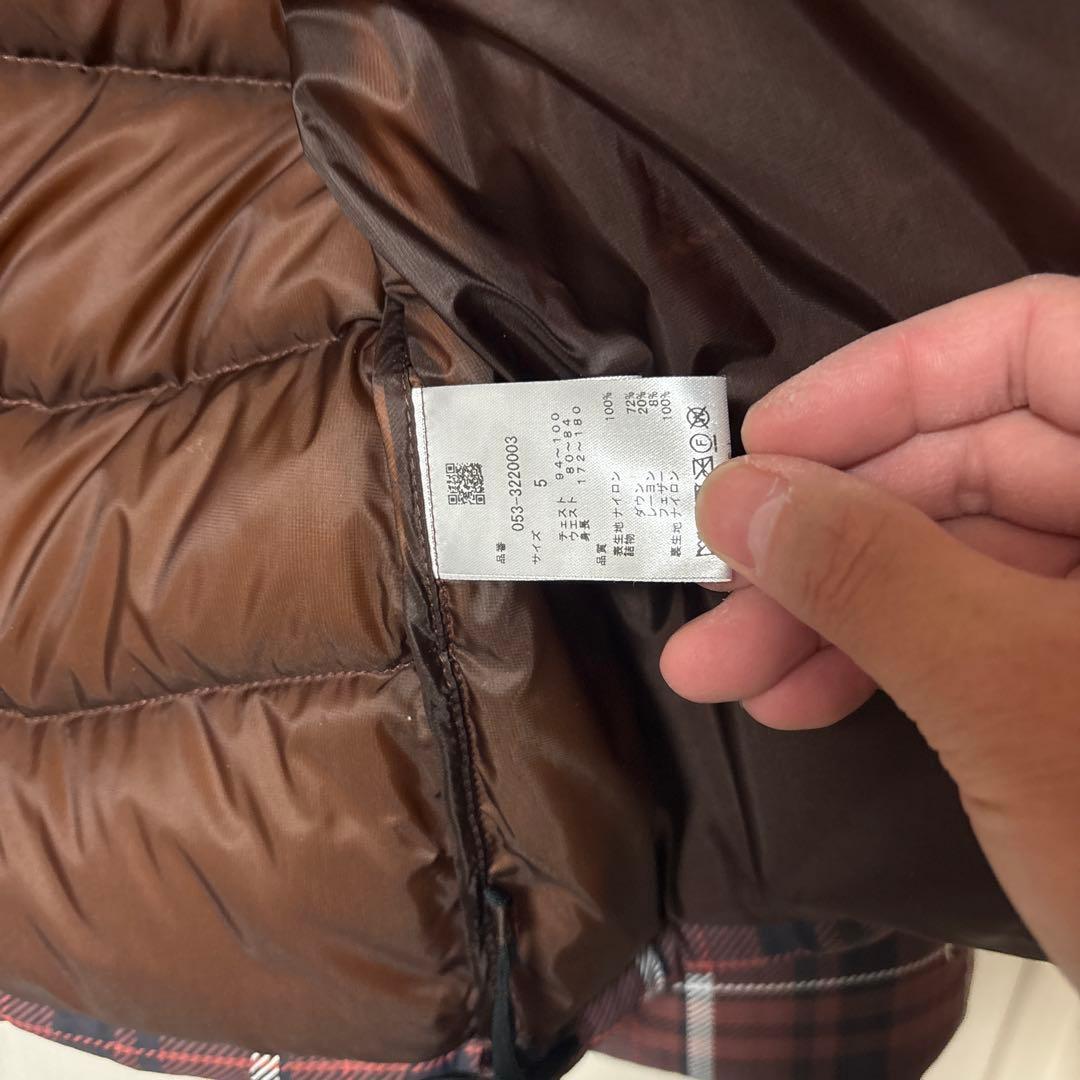 【限界値下げ】パーリーゲイツ　ダウンジャケット 5 メンズチェック柄