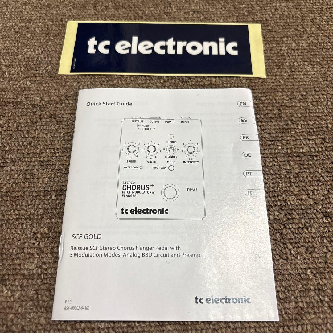 ギター tc electronic Stereo Chorus + SCF GOLD