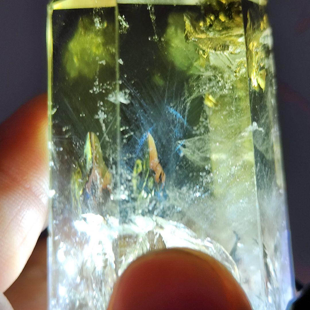 超希少シトリン原石タワーラダー入り 天然石パワーストーン