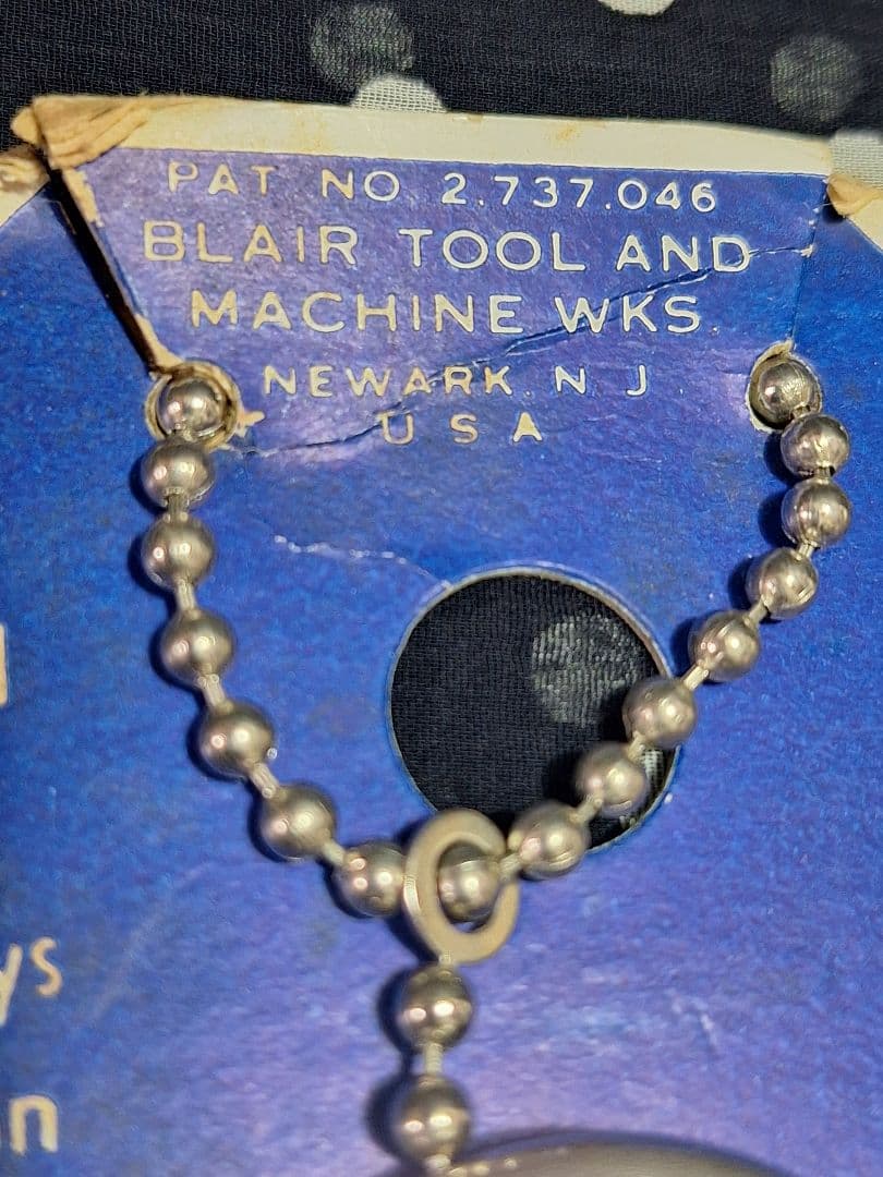 デッド 50's ボールチェーン キーリング キーホルダー USA　ヴィンテージ