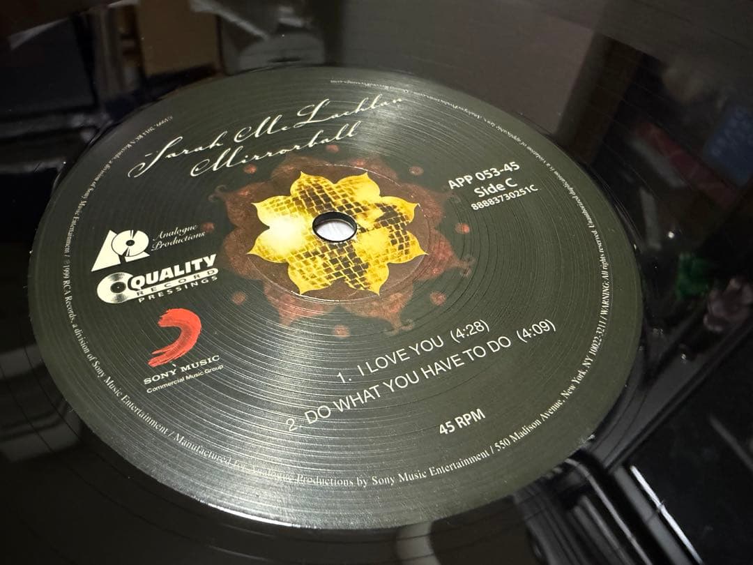 アナプロ Sarah McLachlan Mirrorball 45回転 3LP