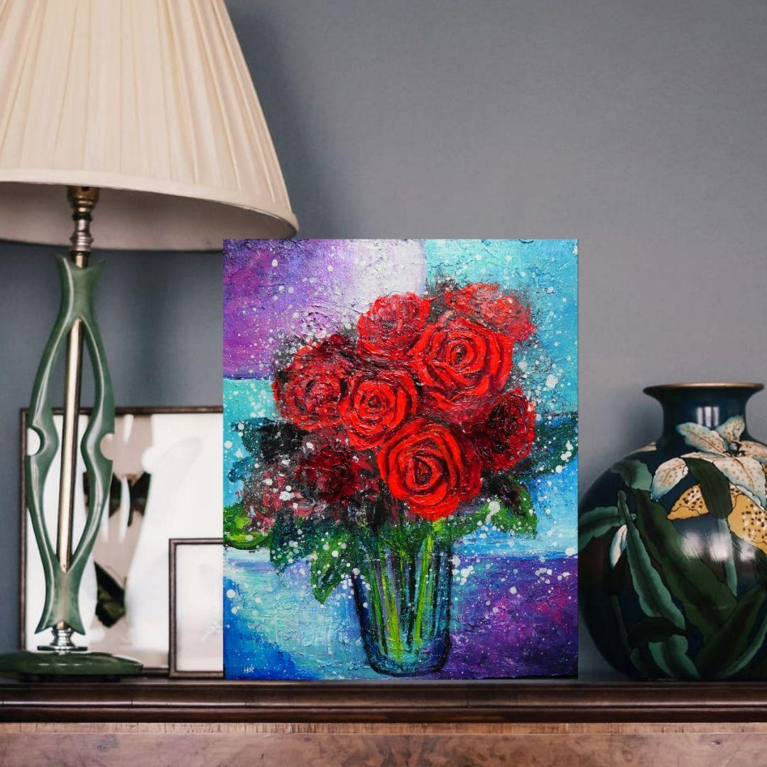 油絵 油彩 絵画 【薔薇】