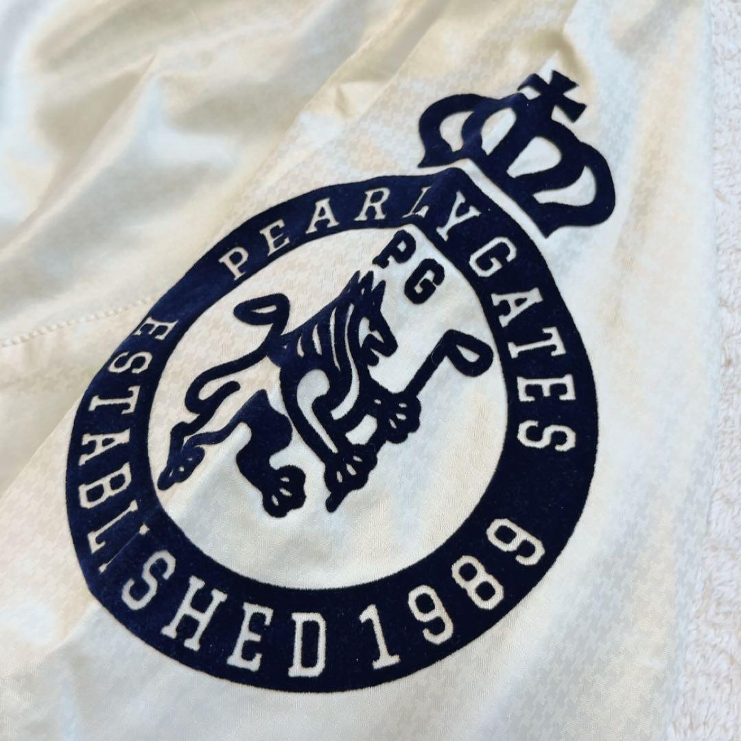 極美品　パーリーゲイツ 蓄熱裏地　ジップジャケット 千鳥 アイボリー　ベージュ