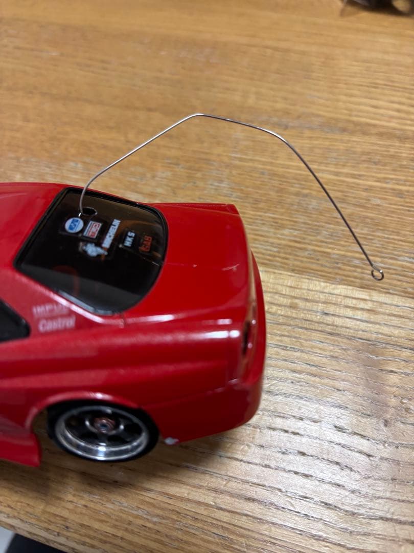 京商ミニッツ　AWD スカイラインR34 ドリフトタイヤ　ボディ色変更（塗装）