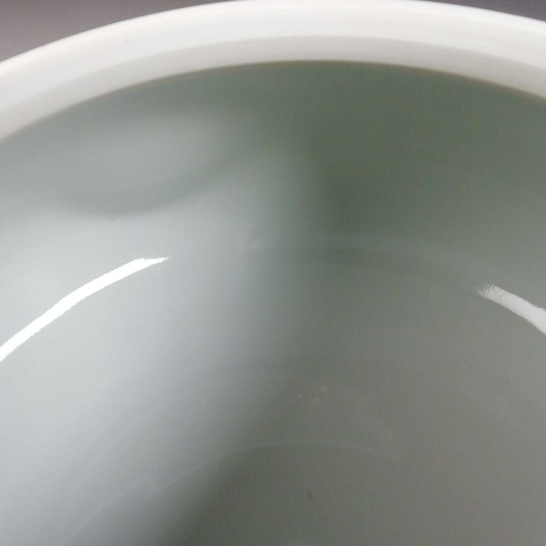 Ｔ７６６　水指　『染付　密柑』『平安　高野昭阿弥 造』　共箱　茶道具