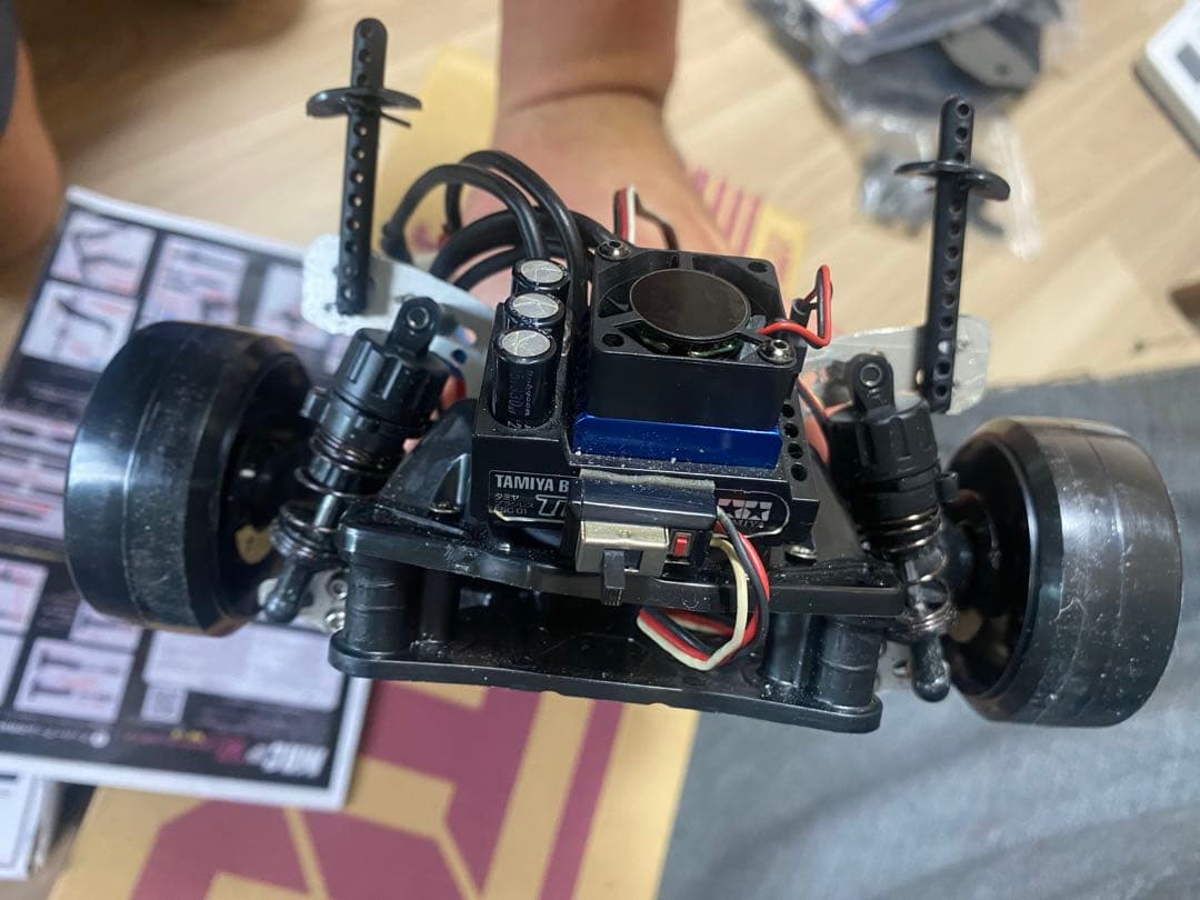 TT02 MRCコンバキット、フルセット、セッティング済み 180sxボディー