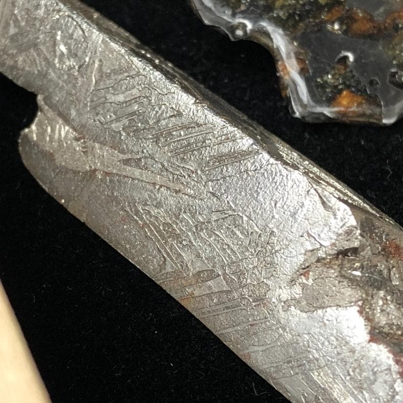 M*0様 隕石 アルタイ隕石　原皮付き　石鉄隕石　パラサイト隕石　２点　重さ42