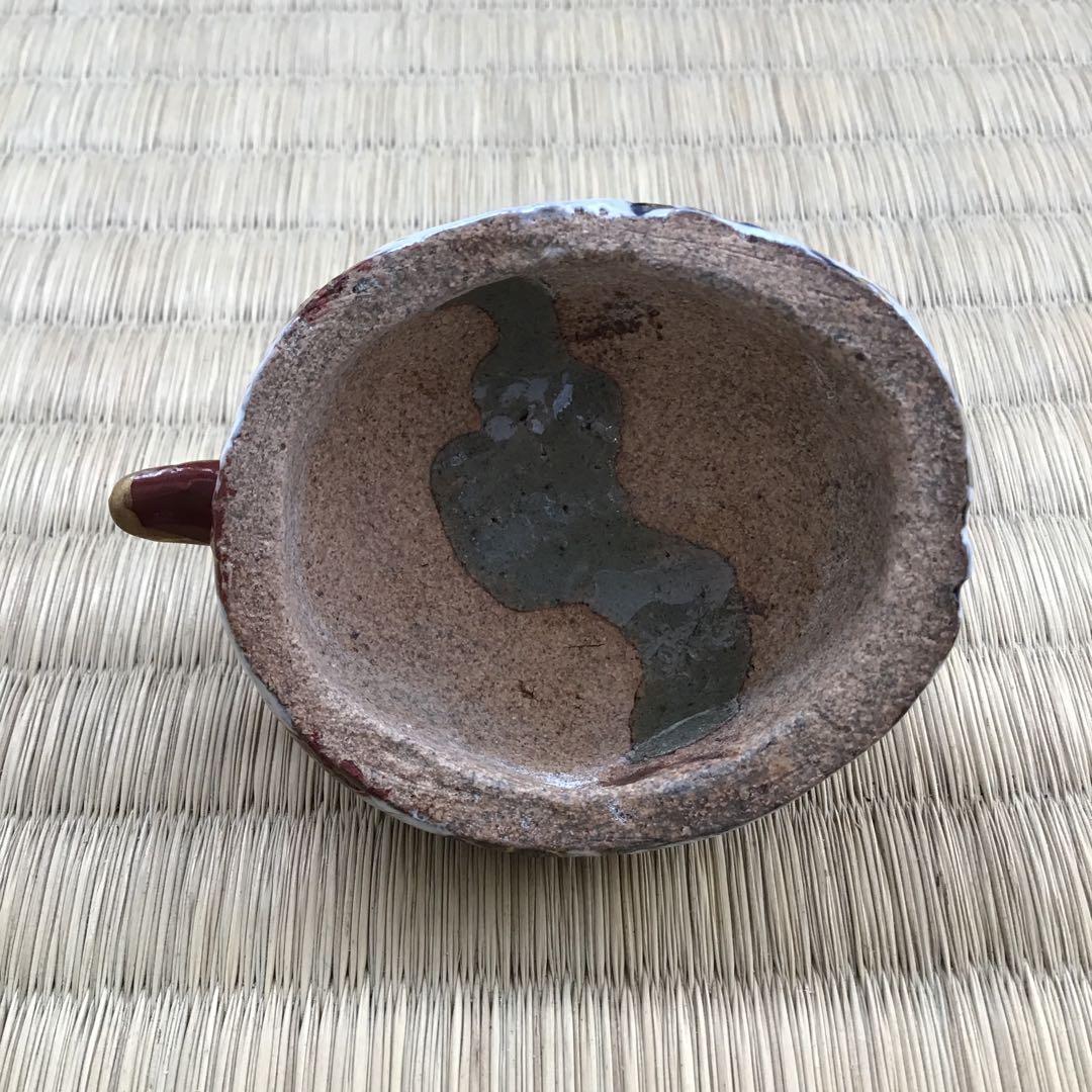 茶道具　香合　川蝉香合　出雲焼　楽山窯　長岡住右衛門(空権)造　共箱　S99KG