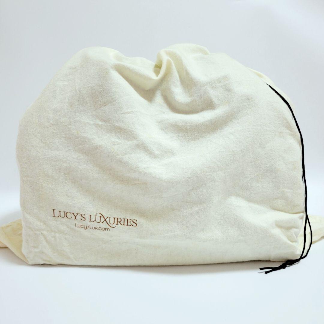 【Lucy's Luxuries】レザーキャリーバッグ ブラック ユニセックス