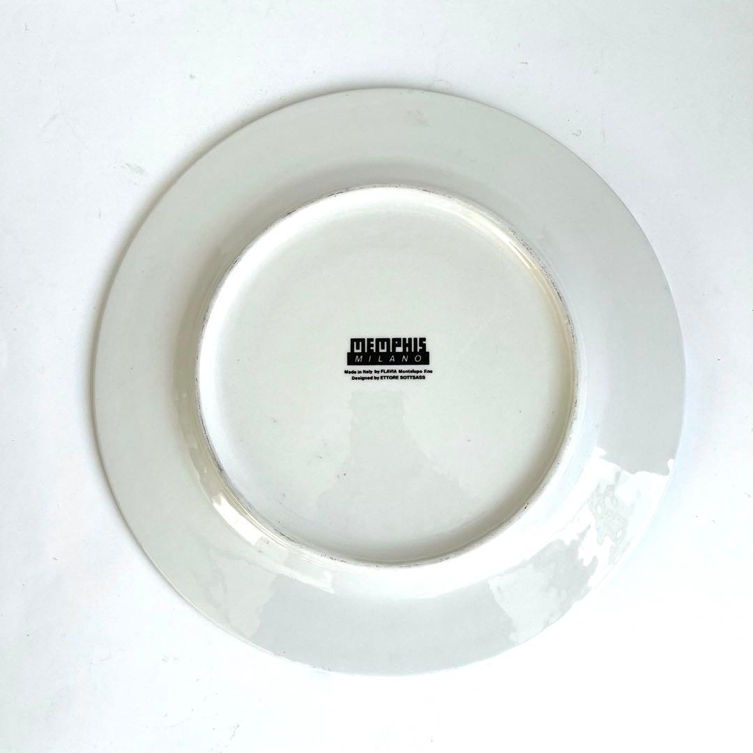 【稀少品】エットレー・ソットサス　メンフィス　プレート80年　大幅値下げ❗️