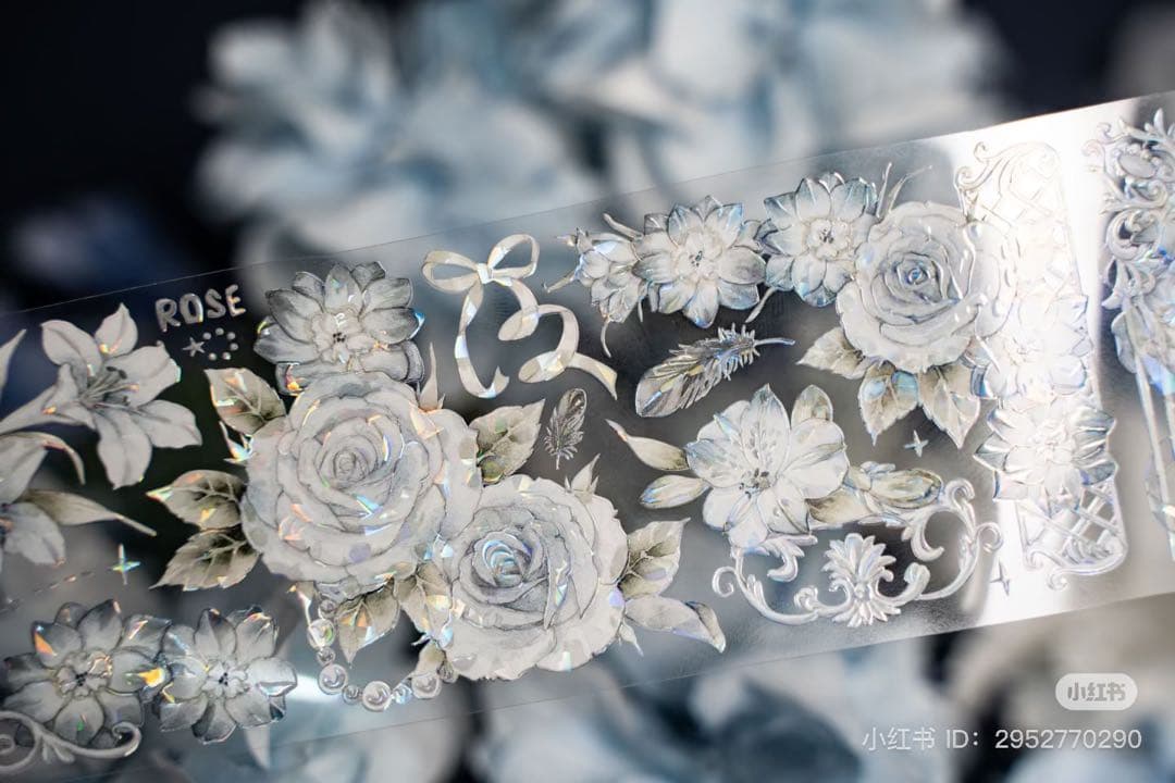 Hoshi奶芙《雾雨朦胧》海外マスキングテープ　マステ 【2088】