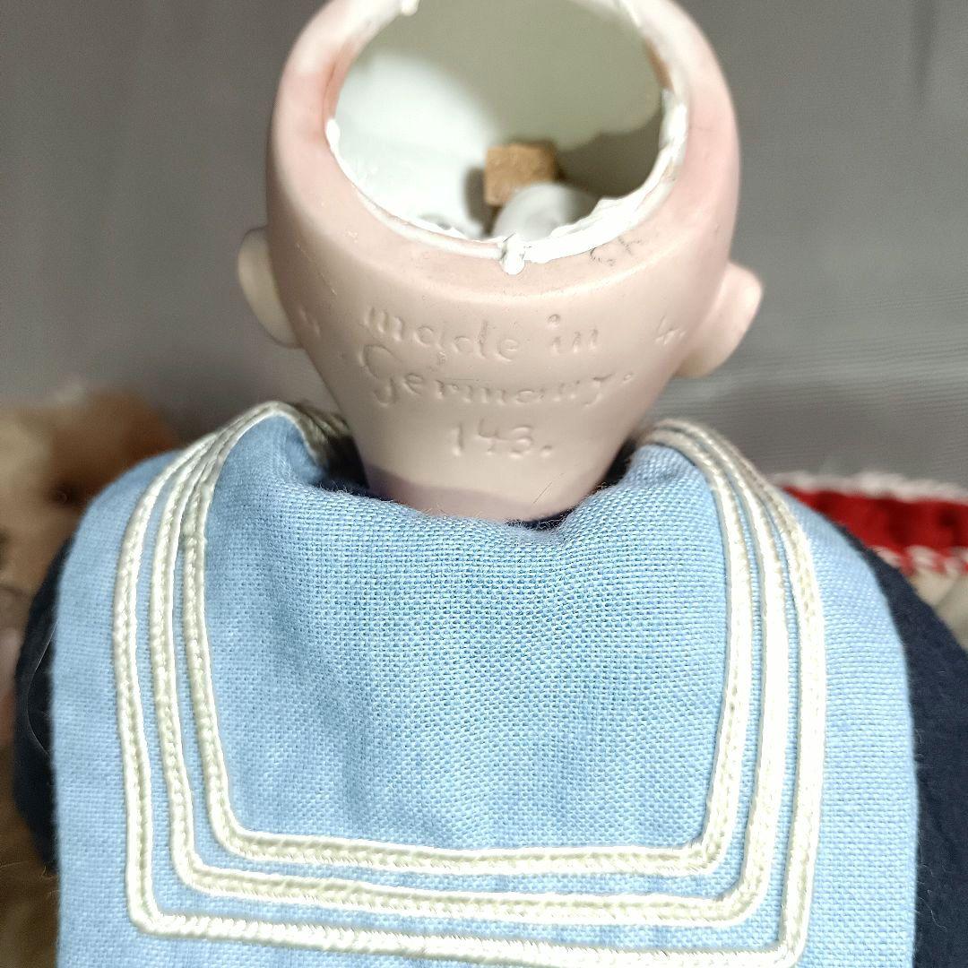 K3⭐アンティークドール　ケストナー143 　セーラー服の小さなお嬢さん