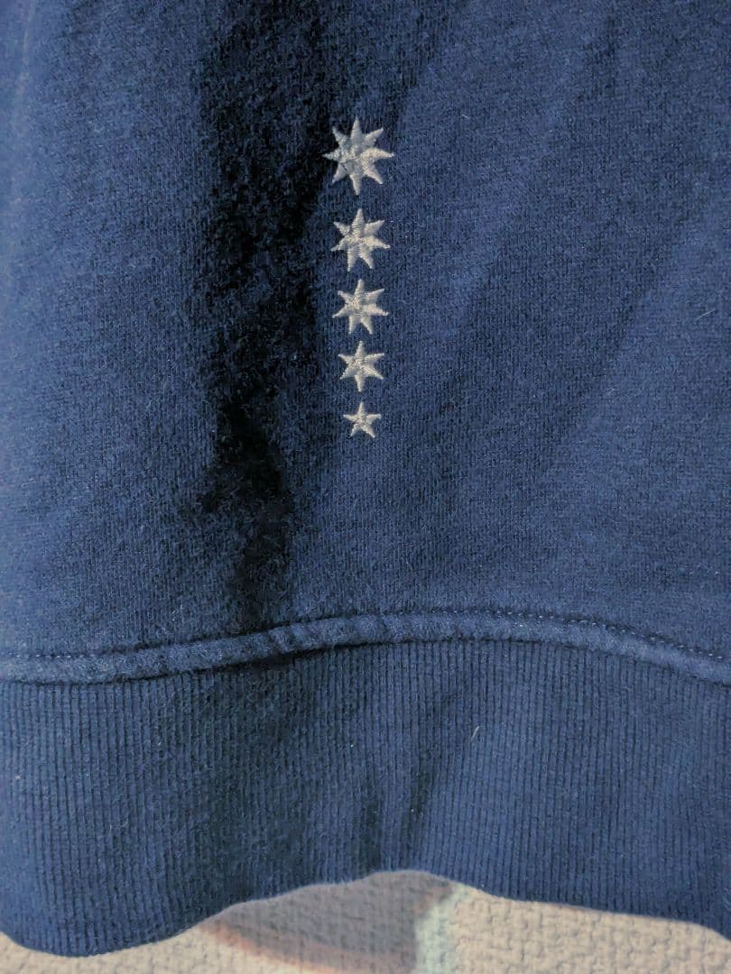 BLK ラグビー パーカー スウェットトレーナー メンズSサイズ ネイビー紺色