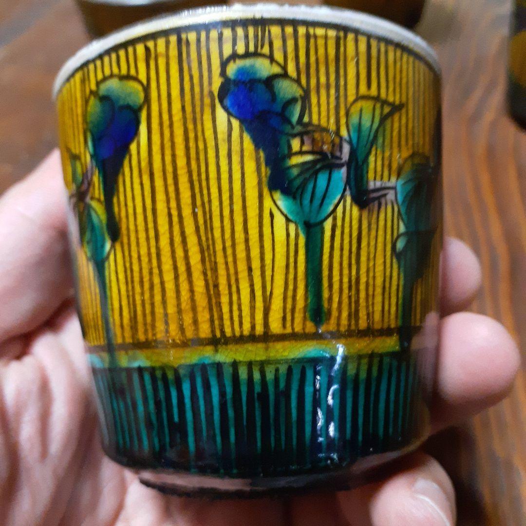 再興九谷吉田窯湯飲み5つセット