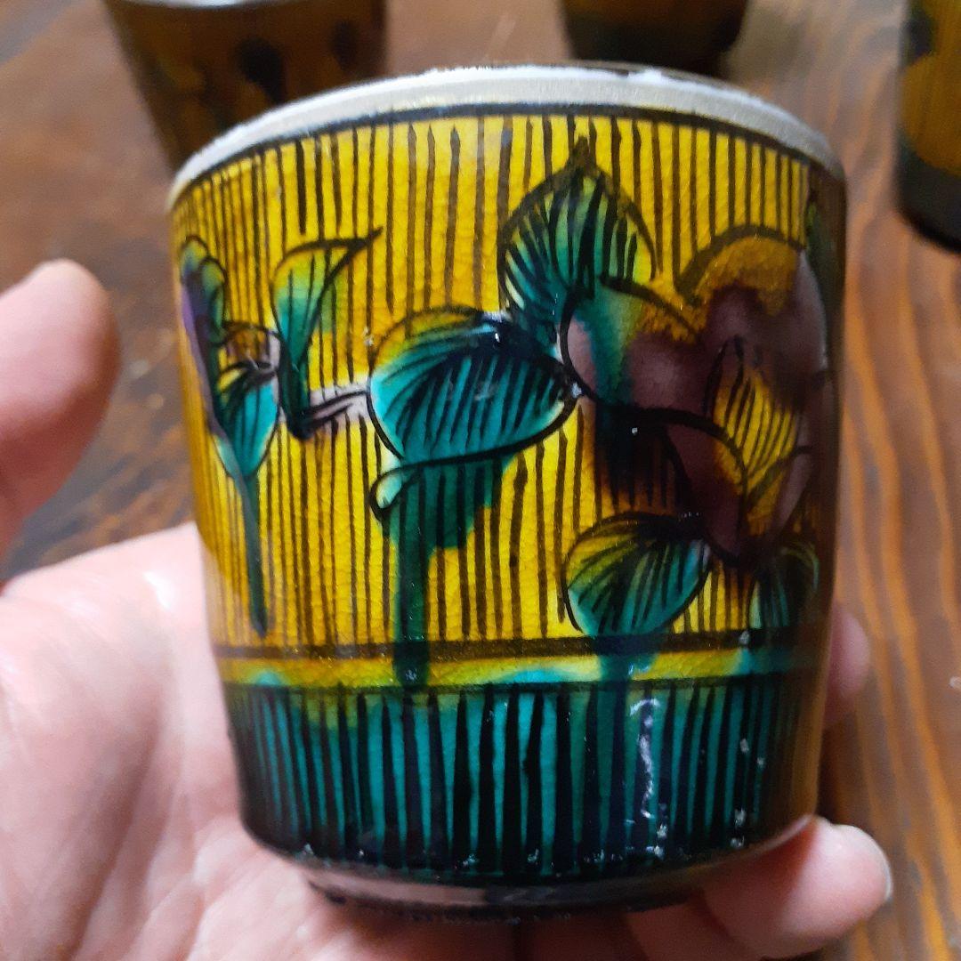 再興九谷吉田窯湯飲み5つセット