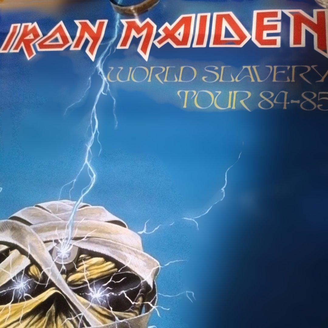 IRON MAIDEN ポスター 1985 WORLD SLAVERY TOUR