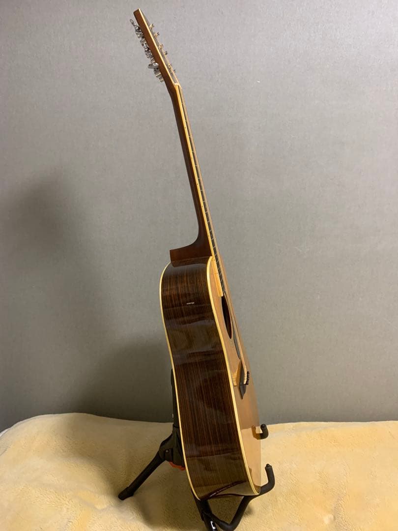 アコースティックギター Yamaki No.135 トップ単板 割れ修復あり