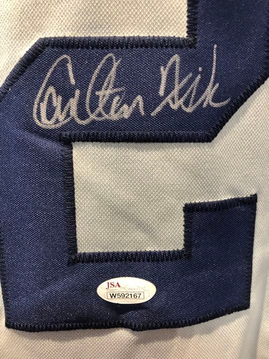 【1月SALE】MLB カールトン・フィクス直筆サイン入りユニフォーム