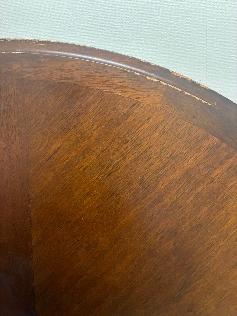 クラシック円形木製テーブル　地中海　円卓　コーヒーテーブル　ラウンドテーブル