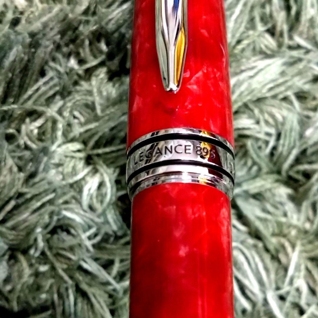 【美品】パイロット 万年筆 レガンス89s レッド Fニブ