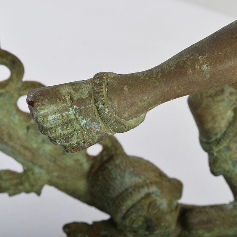 仏教美術　古銅青銅　シヴァ神像　ダンシングシヴァ神　置物　V　R9386H