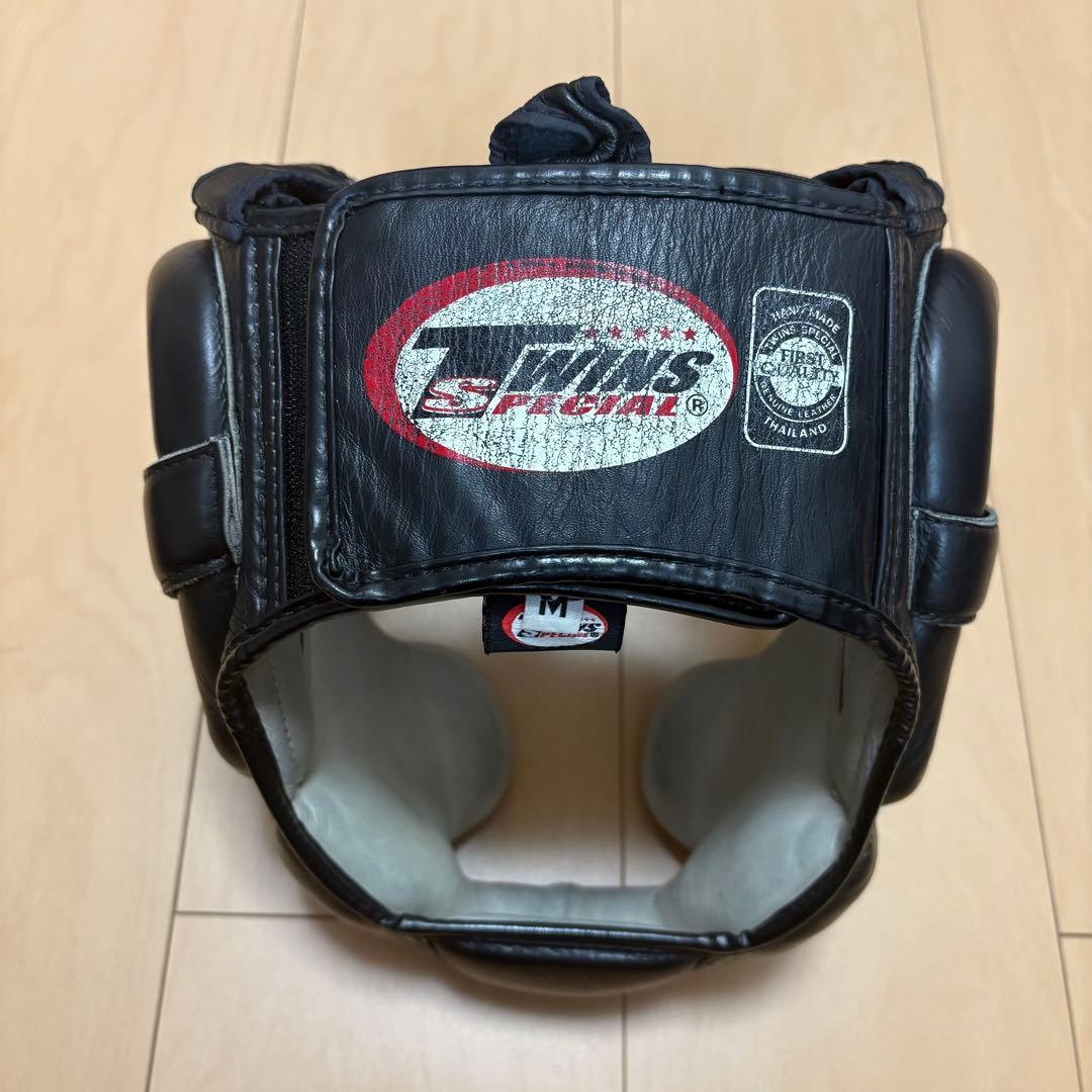 【TWINS】ボクシング ヘッドギア ブラック （Mサイズ）