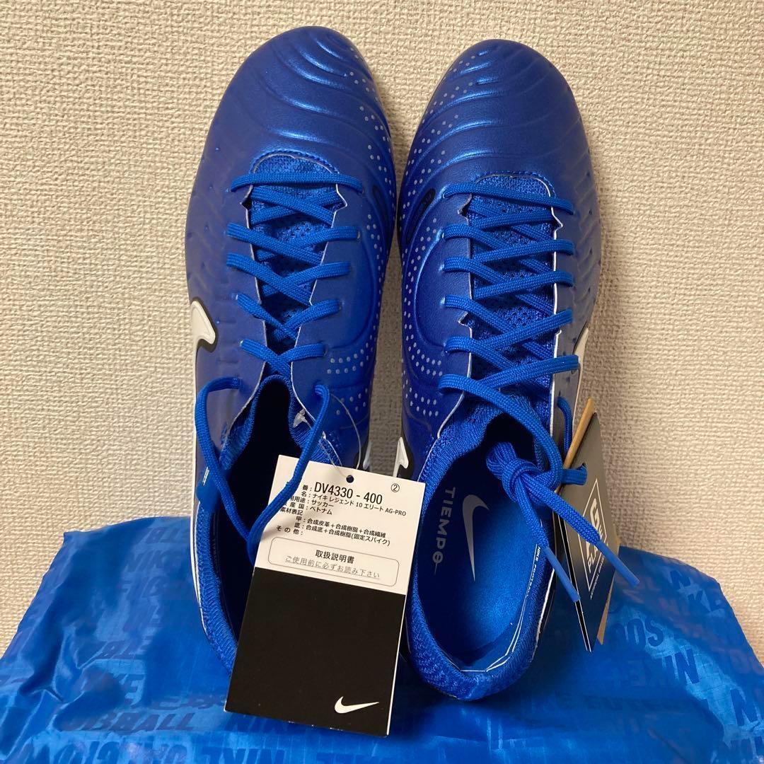 NIKE ティエンポレジェンド10エリート AG-PRO 29㎝ 人工芝　青