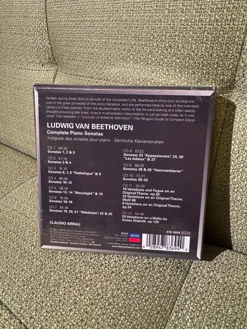 廃盤 BEETHOVEN ピアノ・ソナタ　CLAUDIO ARRAU