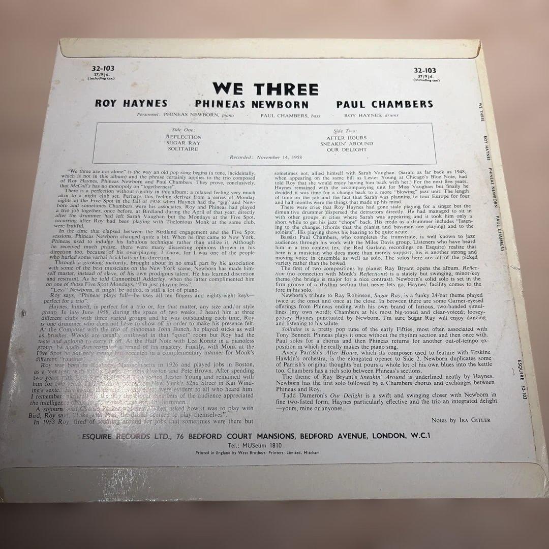 [レコード] Roy hayens we three LP esquire