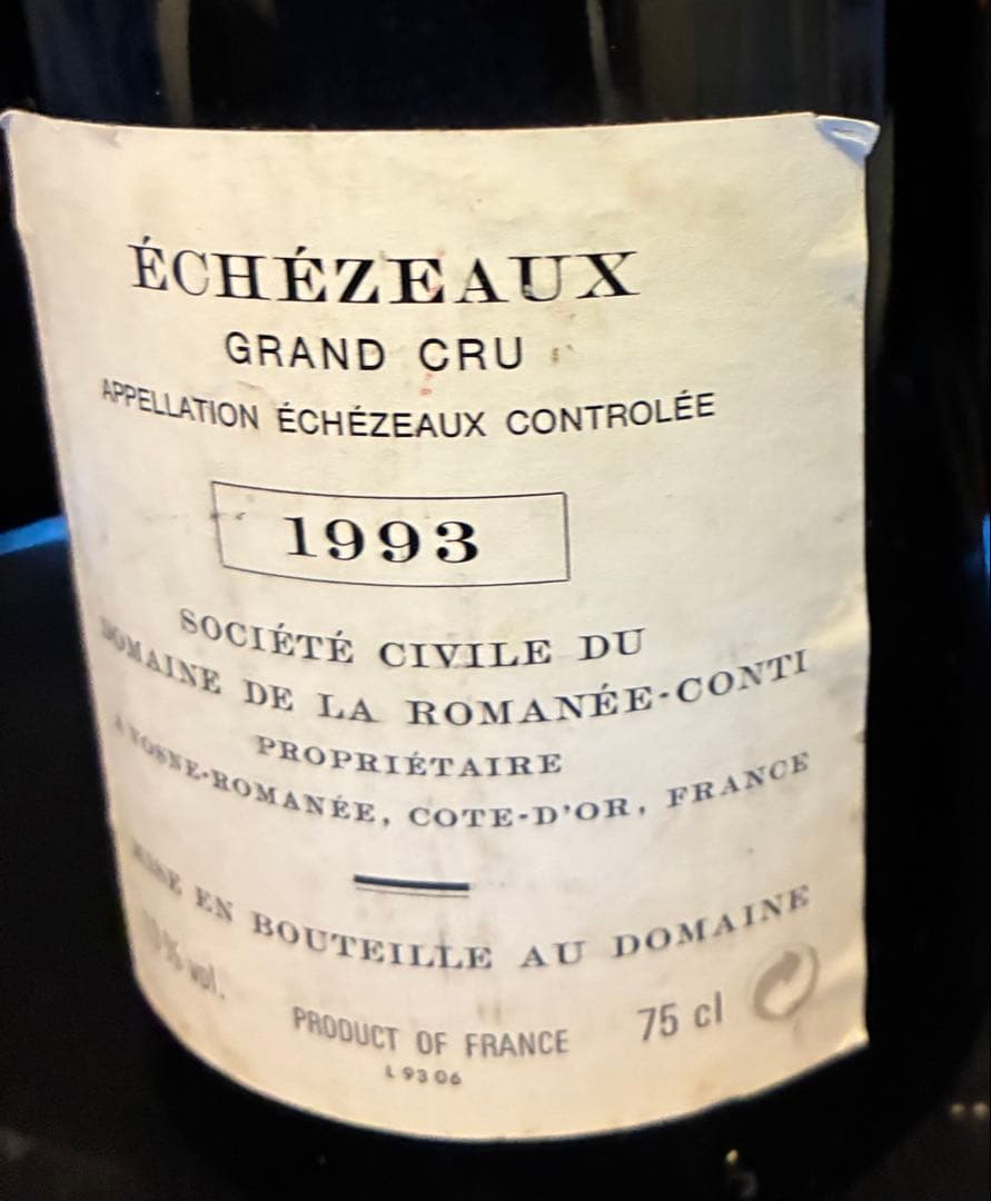 Romanée-Conti ÉCHEZEAUX1993