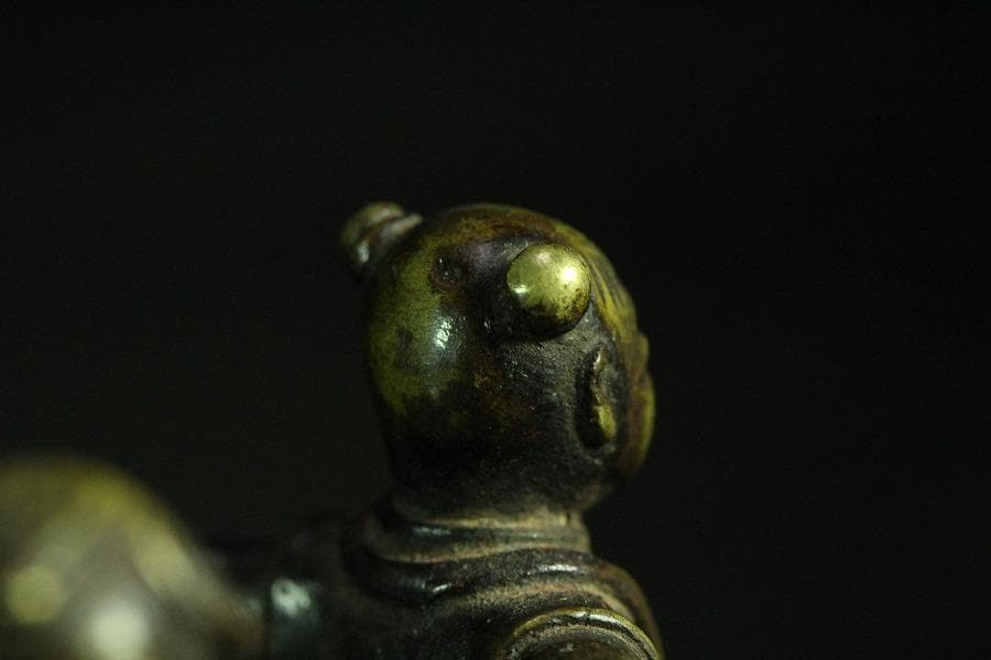 茶道具 唐物 三唐子 蓋置 時代物(K-A824)