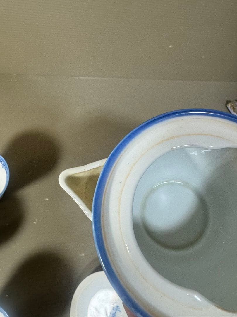 2479 平戸松山作　唐子絵　茶器セット　宝瓶1客　湯呑5客