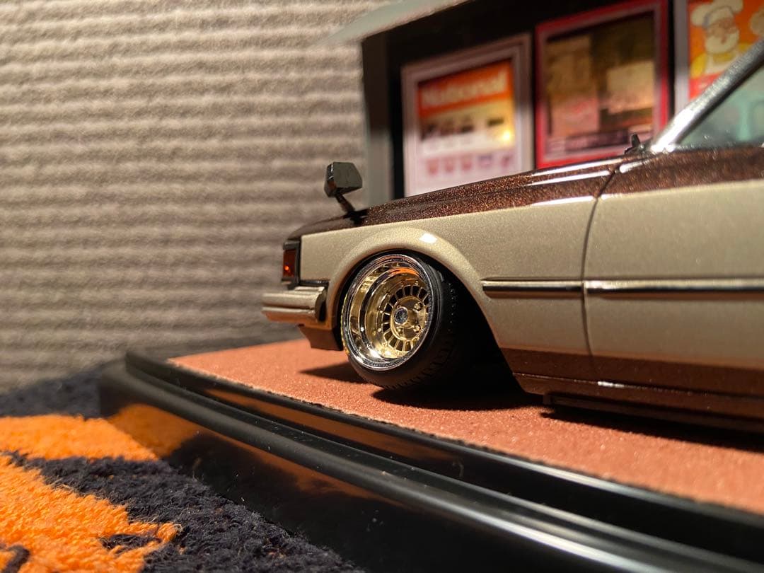 1/24 クレスタ　マイクロエース　カスタム　ジオラマ　　旧車