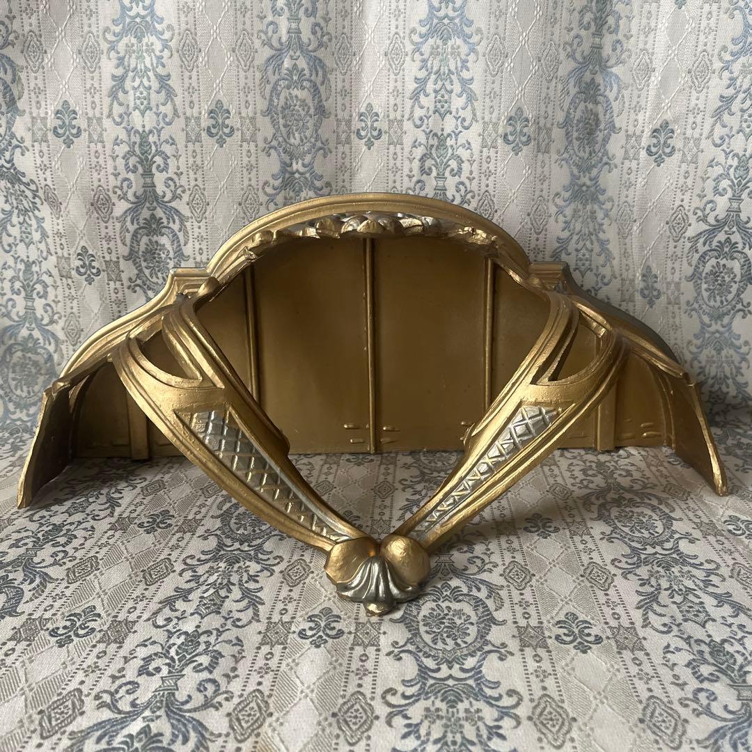 イタリア製 壁掛けコンソール② ウォールシェルフ ロココ調 アンティーク金色