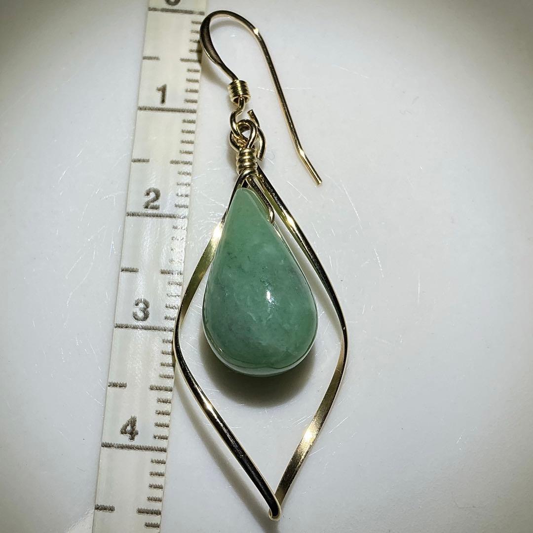 【専用】金山谷翡翠　ティアドロップピアス　14kgf ※片耳用