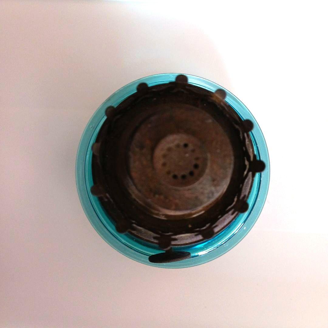 アンティーク吊りオイルランプ　　ターコイズブルー