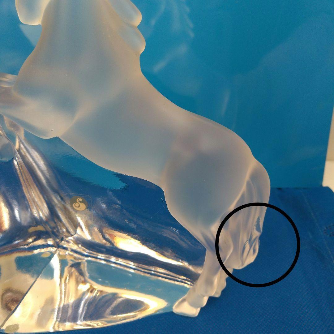 佐々木ガラス☆馬の形状のクリスタルガラス