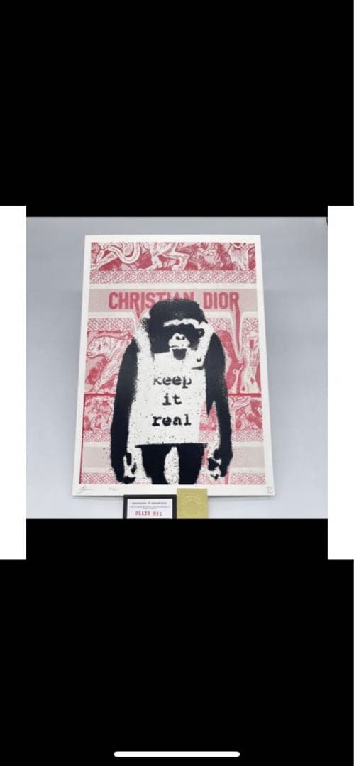 DEATH  ＮＹＣ作品　バンクシーチンパンジー　ポップアート　現代アート