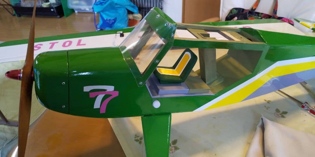 ラジコン飛行機　自作機　受信機付き