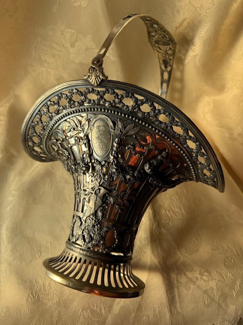 花器　アンティーク　WMF 1909年　ドイツ製　フランス輸出用　特別モデル