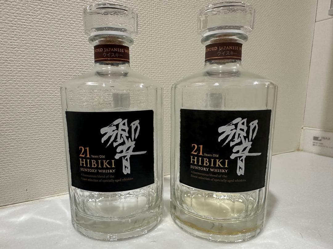 Hibiki 21年 ウイスキー空瓶２本