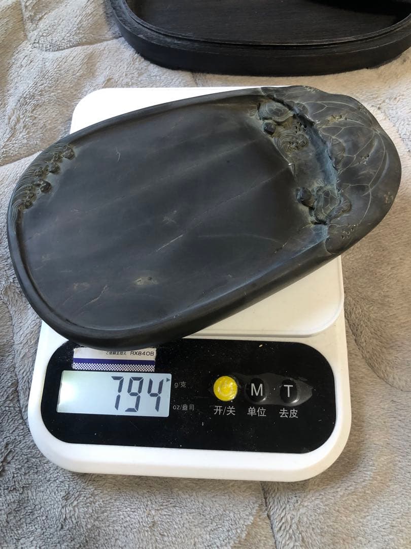 硯 旧老坑 大西洞 青花 金綫 すずり 端溪硯 水岩 文房四寶 端渓硯 骨董