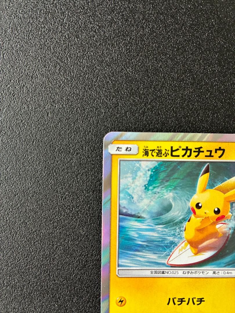 海で遊ぶピカチュウ