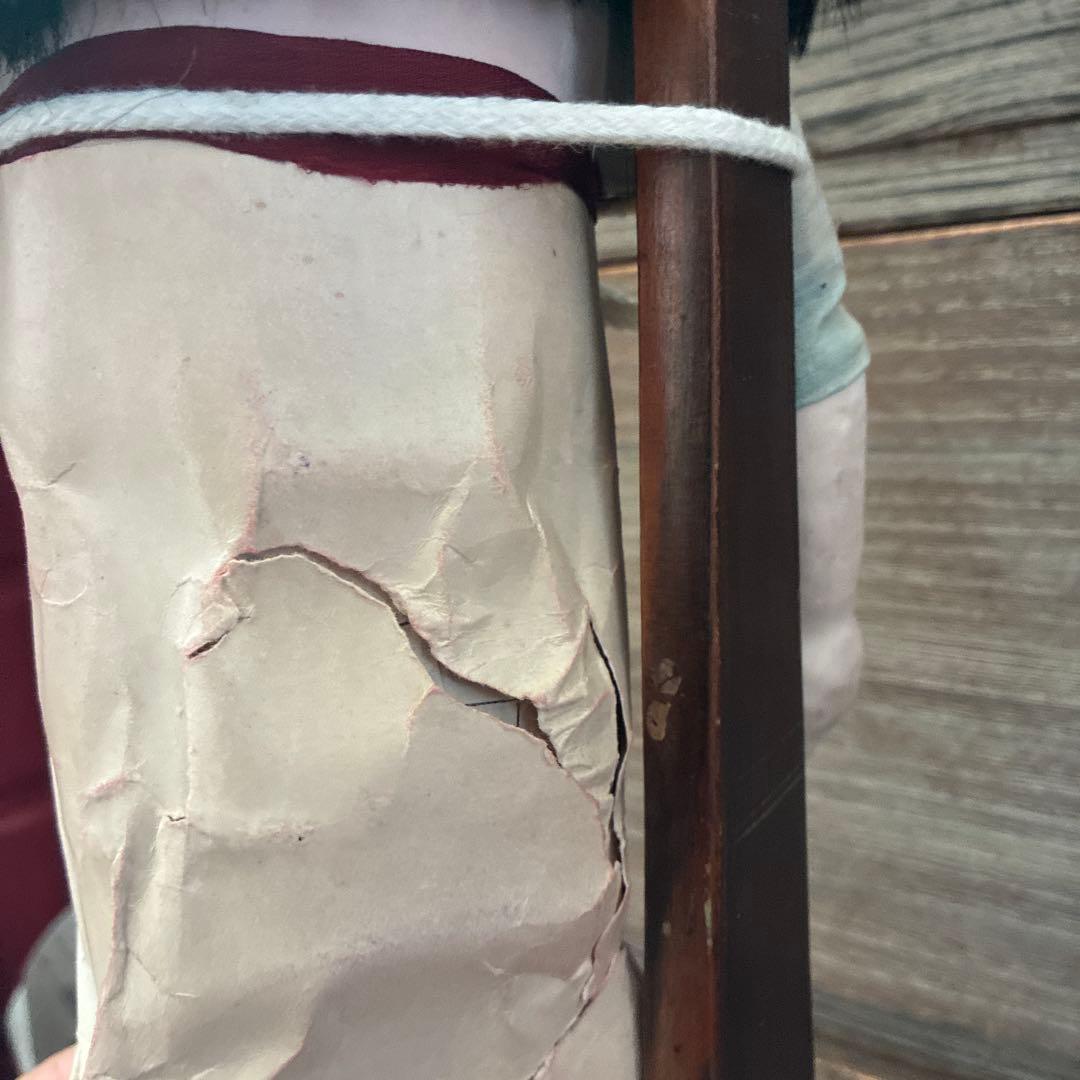 市松人形　銘あり　直？斎